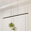 Lucande Pendolo LED-hengelampe, svart, aluminium, 120 cm| Led-Innendørs|Pendellamper