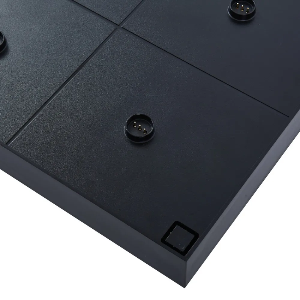 Lucande Quill ladestasjon, svart, polykarbonat, 6 lys