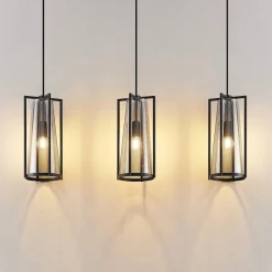 Lucande Rufina pendellampe, 3 lyskilder, langstrakt| Pendellamper