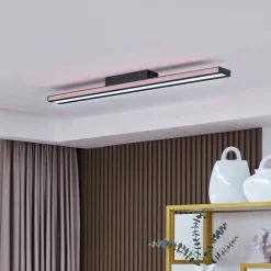 Lucande Smart LED taklampe Leicy svart 8 cm RGB CCT| Design- Og Hotellbelysning|Smarthus Belysning