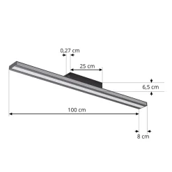 Lucande Smart LED taklampe Leicy svart 8 cm RGB CCT| Design- Og Hotellbelysning|Smarthus Belysning