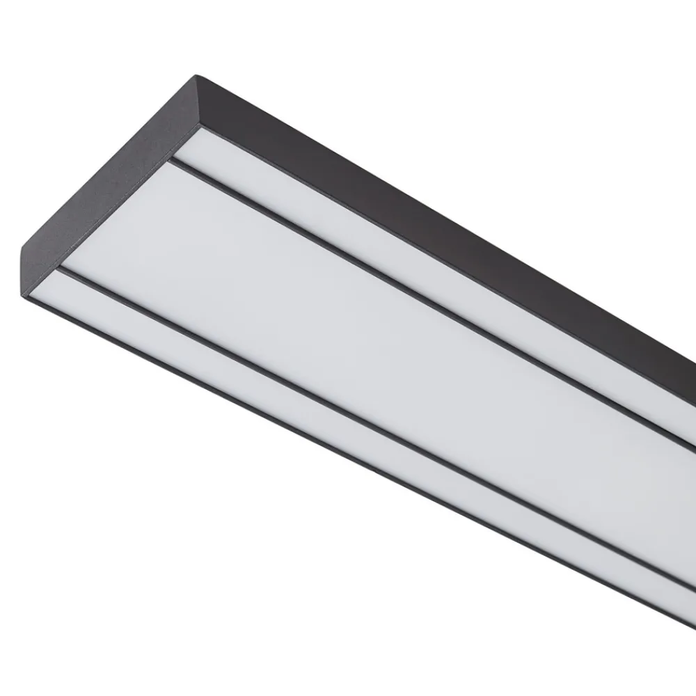 Lucande Smart LED taklampe Leicy svart 10 cm RGB CCT