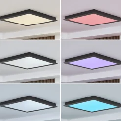 Lucande Smart LED taklampe Leicy svart 65 cm RGB CCT| Butikkbelysning|Design- Og Hotellbelysning