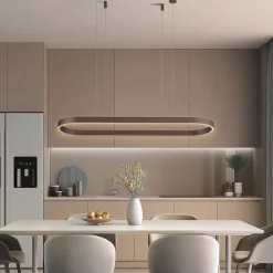 Lucande Smart LED-hengelampe Melinay, kaffe, CCT, Tuya Outlet