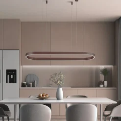 Lucande Smart LED-hengelampe Melinay, kaffe, CCT, Tuya Outlet