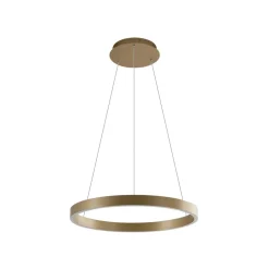 Lucande Smart LED-pendellampe Yonam, gull, 1-lys, Tuya Outlet