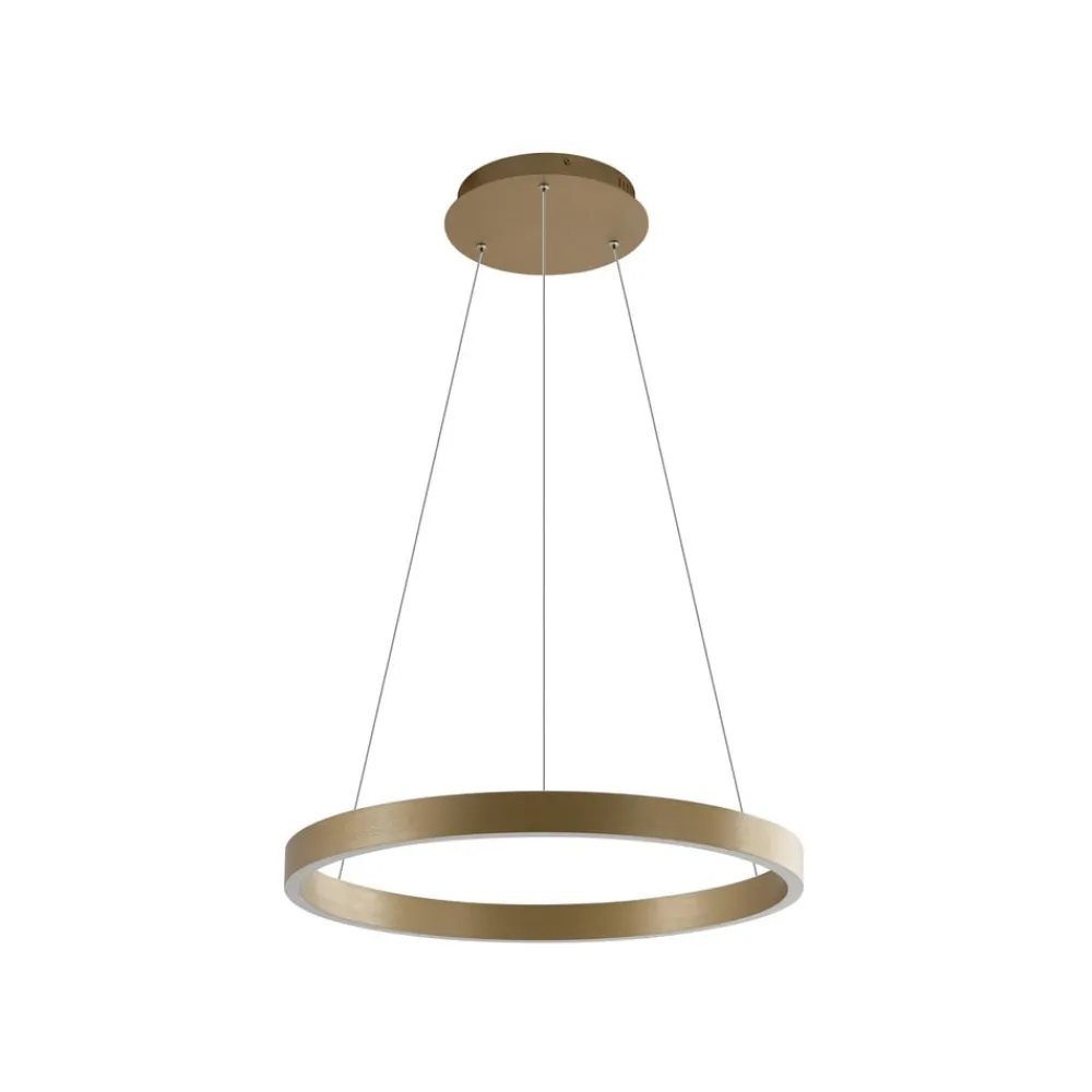 Lucande Smart LED-pendellampe Yonam, gull, 1-lys, Tuya Outlet