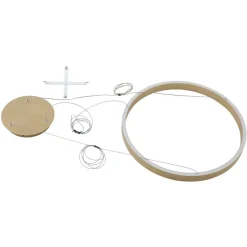 Lucande Smart LED-pendellampe Yonam, gull, 1-lys, Tuya Outlet