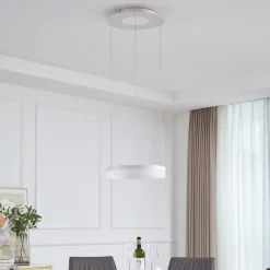 Lucande Smart LED-pendellampe Squillo hvit Tuya RGBW CCT| Smarthus Belysning