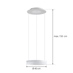 Lucande Smart LED-pendellampe Squillo hvit Tuya RGBW CCT| Smarthus Belysning