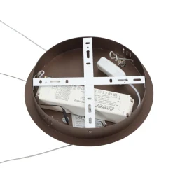 Lucande Smart LED-pendellampe Yonam, kaffe, 1-lys, Tuya Clearance