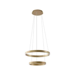 Lucande Smart LED-pendellampe Yonam, gull, 2-lys, Tuya Discount