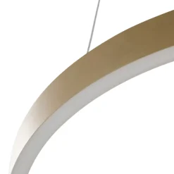 Lucande Smart LED-pendellampe Yonam, gull, 2-lys, Tuya Discount