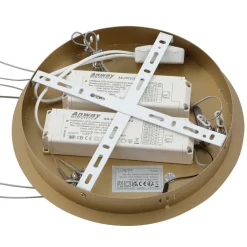 Lucande Smart LED-pendellampe Yonam, gull, 2-lys, Tuya Discount