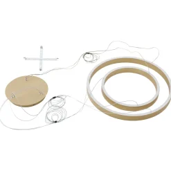 Lucande Smart LED-pendellampe Yonam, gull, 2-lys, Tuya Discount