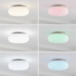 Lucande Smart LED-taklampe Bolti, hvit, RGBW, CCT, Tuya| Smarthus Belysning