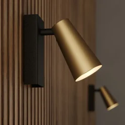 Lucande spotlight Angelina, messing/gull, metall, 1 lyskilde.| Design- Og Hotellbelysning|Spotter I Tak