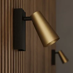 Lucande spotlight Angelina, messing/gull, metall, 1 lyskilde.| Design- Og Hotellbelysning|Spotter I Tak