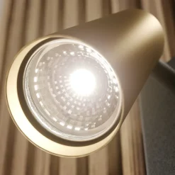 Lucande spotlight Angelina, messing/gull, metall, 1 lyskilde.| Design- Og Hotellbelysning|Spotter I Tak