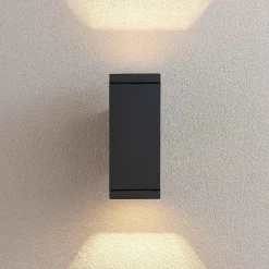 Lucande Stani utendørs vegglampe, E27, 2 lyskilder New