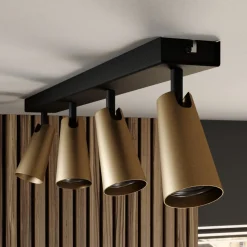 Lucande taklampe Angelina, 4 lyskilder, messing/gull| Spotter I Tak