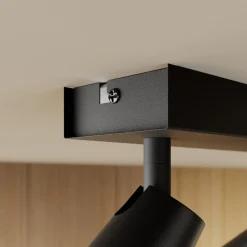 Lucande taklampe Angelina, 3 lyskilder, svart/gull Hot