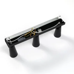 Lucande taklampe Angelina, 3 lyskilder, svart/gull Hot