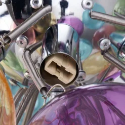 Lucande taklampe Diborah, fargerik, glass, Ø 50 cm, G9 New