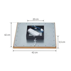 Lucande taklampe Joren, 42 cm, tre, CCT, fjernkontroll Clearance