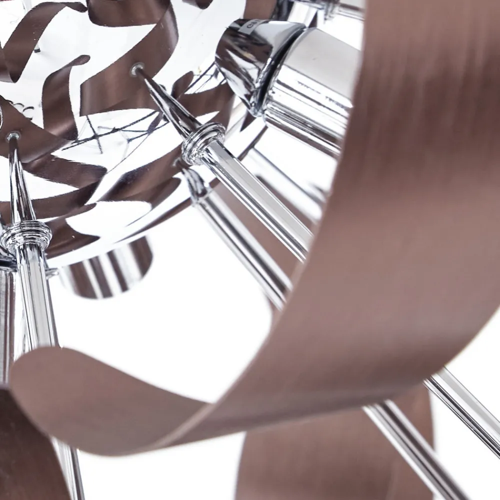 Lucande taklampe Kaelor, Ø 60 cm, kobberfarget, aluminium Discount