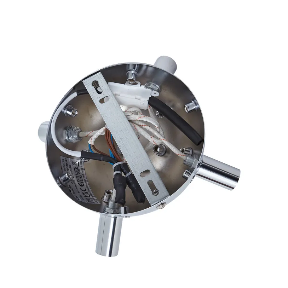 Lucande taklampe Kaelor, Ø 60 cm, kobberfarget, aluminium Discount