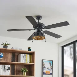 Lucande takvifte med lys Shamoian, stillegående, Ø 130 cm| Takvifter|Takvifter Med Lys Og Fjernkontroll