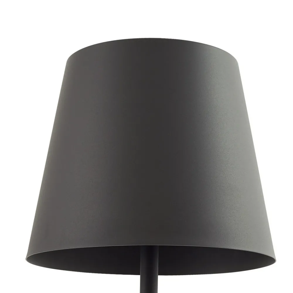 Lucande terrasselampe Andrei, grå, 150 cm høy, IP54, E27 Online