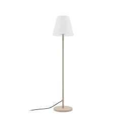 Lucande terrasselampe Jaimy, beige, metall, 150 cm, E27 Discount