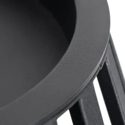 Lucande terrasselampe Marrin, svart, metall, Ø 46cm Outlet