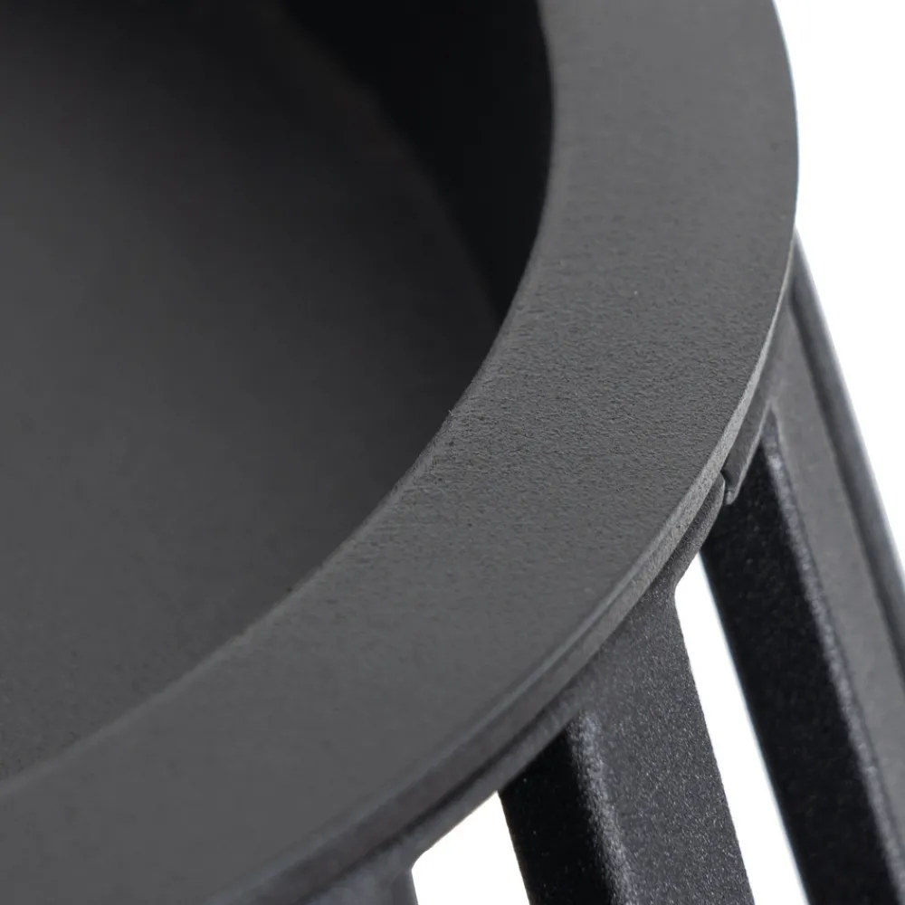 Lucande terrasselampe Marrin, svart, metall, Ø 46cm Outlet