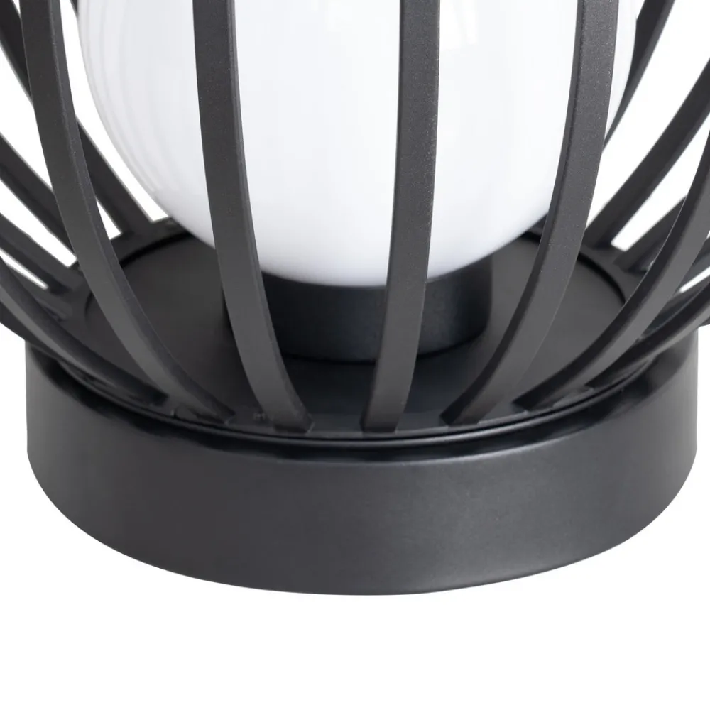 Lucande terrasselampe Marrin, svart, metall, Ø 46cm Outlet