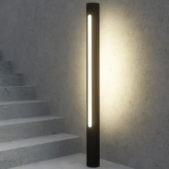 Lucande Tomas LED-veilampe, 75 cm, mørkegrå, IP54 Clearance