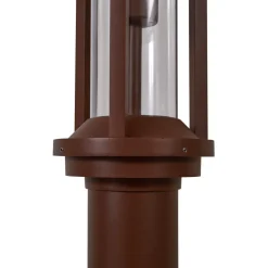 Lucande utelampe Alivaro, rustfarget, 220 cm, E27, IP65| Lyktestolper