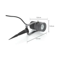 Lucande utendørs LED-spot Jon, jordspyd, justerbar, IP65| Led-Utendørs|Utespotter