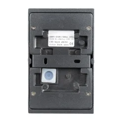 Lucande utendørs LED-vegglampe Jale, 16 cm, antrasitt, aluminium| Kommersiell Utebelysning|Led-Utendørs