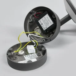 Lucande utendørs LED-vegglampe Fenia, antrasitt, aluminium, IP65| Kommersiell Utebelysning|Led-Utendørs