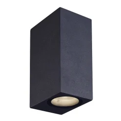 Lucande utendørs LED-vegglampe Tavi, høyde 15 cm, svart Hot