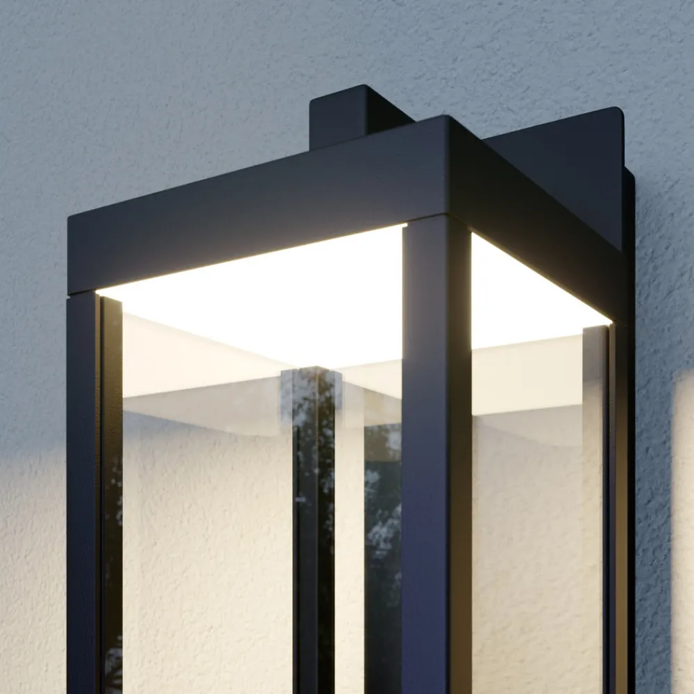 Lucande utendørs LED-vegglampe Ferdinand, antrasitt Høyttaler Discount