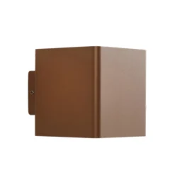 Lucande utendørs LED-vegglampe Aaron, brun, IP54, opp/ned Online