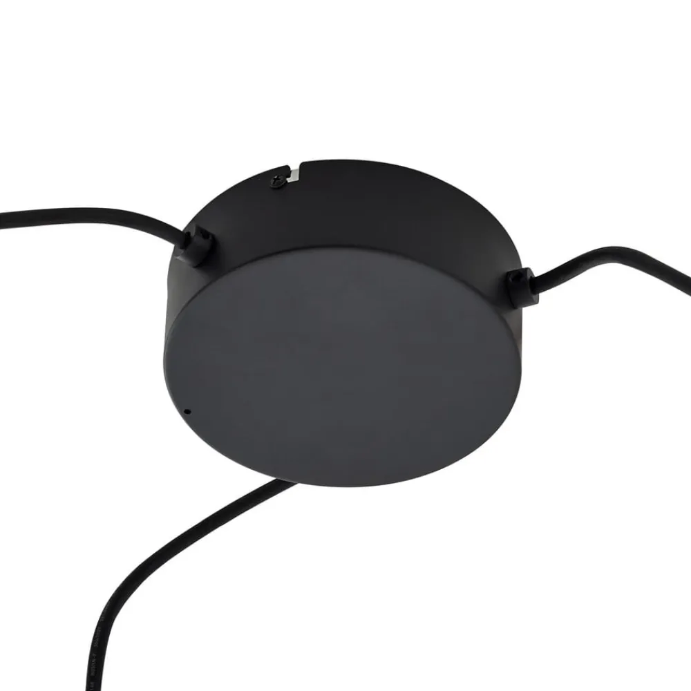 Lucande utendørs pendellampe Taniola, 3 lyskilder, beige, rotting, IP44| Pendellamper Utendørs|Terrassebelysning