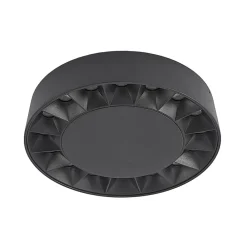 Lucande utendørs taklampe Kelissa, rund, svart| Taklamper Utendørs