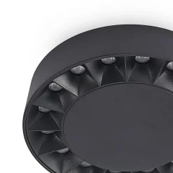 Lucande utendørs taklampe Kelissa, rund, svart| Taklamper Utendørs