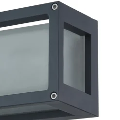 Lucande utendørs vegglampe Aurelien, grå, metall, 12,5 cm, IP54 Hot