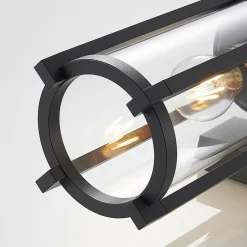 Lucande utendørs vegglampe Brienne, 30 cm, antrasitt, metall New